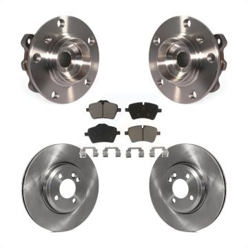 Front Hub Bearing Assembly Disc Brake Rotors And Pads Kit For Mini Cooper Countryman KBB-122343
