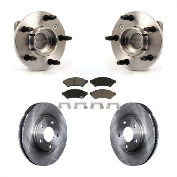 Front Hub Bearing Disc Brake Rotor & Pad Kit For Pontiac Grand Prix Buick LaCrosse Allure KBB-122354