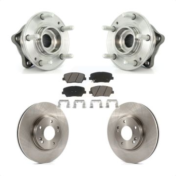 Front Hub Bearing Assembly Disc Brake Rotor And Pads Kit For Hyundai Santa Fe Kia Sorento KBB-122365