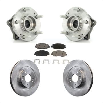 Front Hub Bearing Assembly Disc Brake Rotors And Pads Kit For Hyundai Santa Fe XL 3.3L KBB-122384