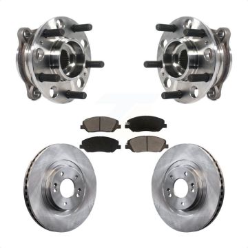 Front Hub Bearing Assembly Disc Brake Rotors And Ceramic Pads Kit For Hyundai Santa Fe XL KBB-122385