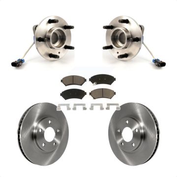 Front Hub Bearing Brake Rotor Pad Kit For Chevrolet Impala Buick LeSabre Monte Carlo Park KBB-122393