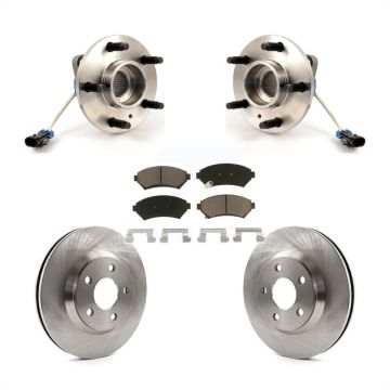 Front Hub Bearing Brake Rotor Pad Kit For Chevrolet Impala Buick LeSabre Monte Carlo Park KBB-122395
