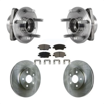 Front Hub Bearing Assembly Disc Brake Rotor And Pads Kit For Chevrolet Cruze Volt Bolt EV KBB-122401