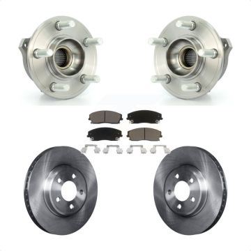 Front Hub Bearing Assembly Disc Brake Rotor Pad Kit For Dodge Charger Chrysler 300 Magnum KBB-122414