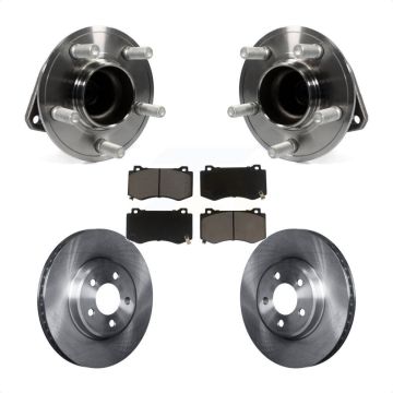 Front Hub Bearing Brake Rotor Pad Kit For 19 Dodge Charger GT with RWD With Brembo Brakes KBB-122419
