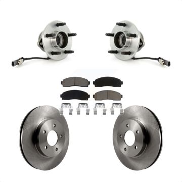 Front Hub Bearing Brake Rotor & Pads Kit For Saturn Vue Chevrolet Equinox Pontiac Torrent KBB-122421