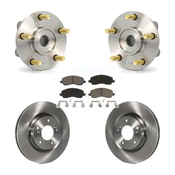 Front Hub Bearing Assembly Brake Rotor & Pads Kit For 2006 Mitsubishi Eclipse To 10 31 05 KBB-122426