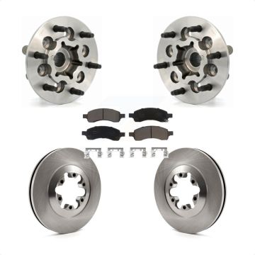 Front Hub Bearing Assembly Disc Brake Rotor And Pad Kit For Chevrolet Colorado GMC Canyon KBB-122435