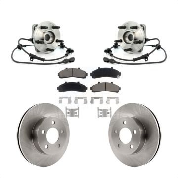 Front Hub Bearing Assembly Disc Brake Rotor Pad Kit For Ford Explorer Mercury Mountaineer KBB-122439