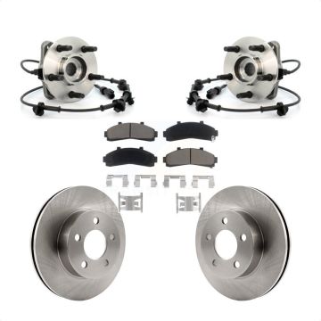 Front Hub Bearing Assembly Disc Brake Rotor And Pad Kit For Ford Ranger Mazda B4000 B3000 KBB-122442