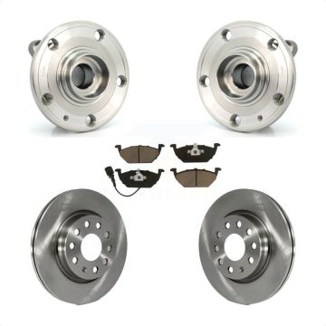 Front Hub Bearing Assembly Disc Brake Rotors And Ceramic Pads Kit For Volkswagen Jetta KBB-122462