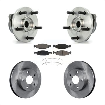 Front Hub Bearing Brake Rotor & Pads Kit For Jeep Grand Cherokee With Teves ATE Caliper KBB-122467