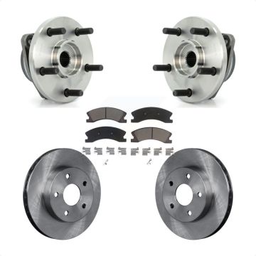 Front Hub Bearing Assembly Disc Brake Rotors And Ceramic Pads Kit For Jeep Grand Cherokee KBB-122468