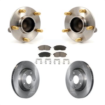 Front Hub Bearing Brake Rotor Pads Kit For Nissan 350Z INFINITI G35 Without Brembo Brakes KBB-122469