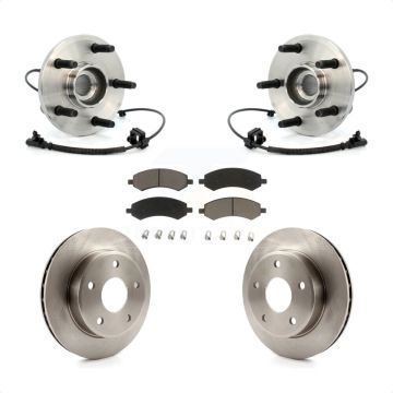Front Hub Bearing Assembly Brake Rotor And Pad Kit For Dakota Dodge Ram Mitsubishi Raider KBB-122470