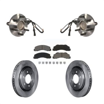 Front Hub Bearing Disc Brake Rotor Pad Kit For 2010 Ford Expedition Lincoln Navigator RWD KBB-122474