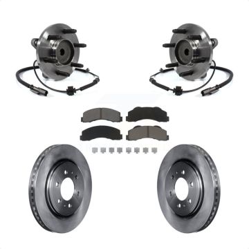 Front Hub Bearing Brake Rotor And Pad Kit For Ford F-150 Expedition Lincoln Navigator RWD KBB-122479