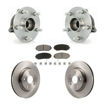 Front Hub Bearing Assembly Disc Brake Rotor And Pad Kit For 2006-2013 Suzuki Grand Vitara KBB-122486