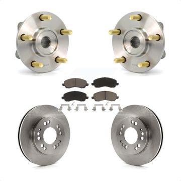 Front Hub Bearing Brake Rotor Pads Kit For 2001 Mitsubishi Eclipse Galant From 06/01 2.4L KBB-122497