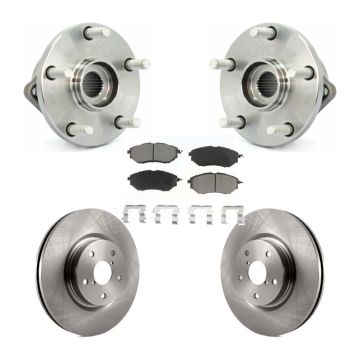 Front Hub Bearing Assembly Disc Brake Rotors And Pads Kit For 2008-2014 Subaru Tribeca KBB-122499