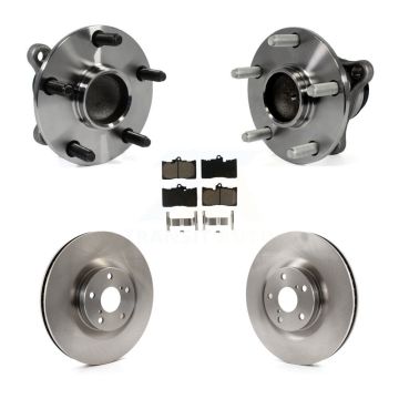 Front Hub Bearing Assembly Brake Rotor & Pad Kit (5Pc) For Lexus IS350 GS350 GS450h GS460 KBB-122504