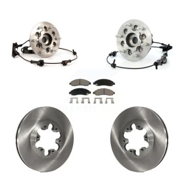 Front Hub Bearing Brake Rotor Pad Kit For Chevrolet Colorado GMC Canyon Isuzu i-350 i-370 KBB-122514