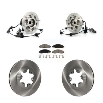 Front Hub Bearing Brake Rotor And Pad Kit For 2004-2008 Chevrolet Colorado GMC Canyon RWD KBB-122516