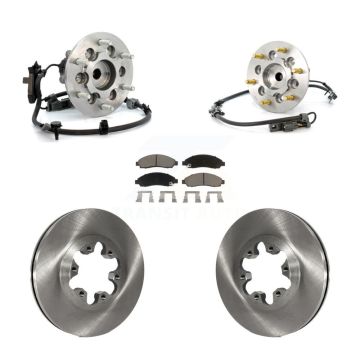 Front Hub Bearing Brake Rotor Pad Kit For Chevrolet Colorado GMC Canyon Isuzu i-280 i-290 KBB-122517