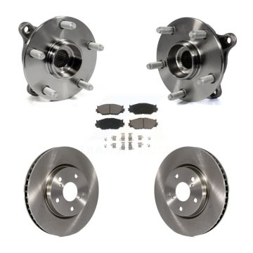 Front Hub Bearing Assembly Disc Brake Rotors And Ceramic Pads Kit For Lexus IS250 AWD KBB-122525