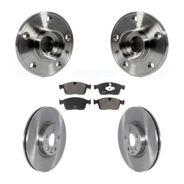 Front Hub Bearing Assembly Disc Brake Rotors And Semi-Metallic Pads Kit For Volvo XC60 KBB-122535