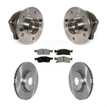 Front Hub Bearing Brake Rotor & Pad Kit For Mercedes-Benz GL350 GLE400 GLS450 ML400 GL450 KBB-122544