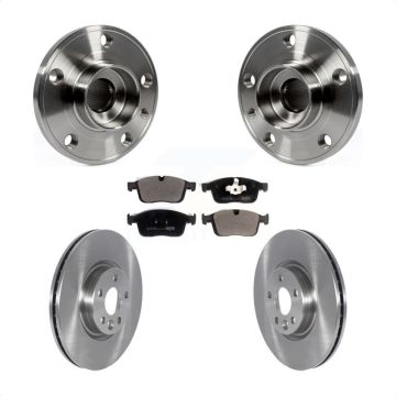 Front Hub Bearing Assembly Disc Brake Rotors And Ceramic Pads Kit For Volvo XC60 KBB-122554