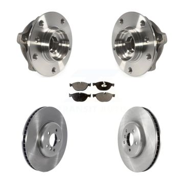 Front Hub Bearing Assembly Disc Brake Rotor And Pad Kit For BMW 750i xDrive 750Li 550i GT KBB-122564