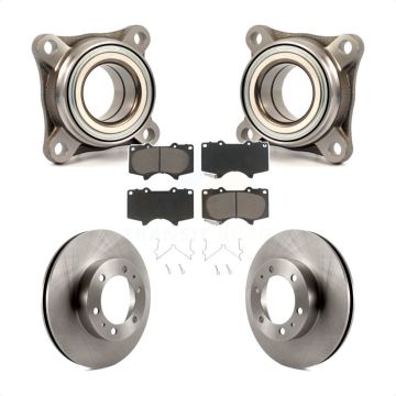 Front Wheel Bearing Assembly Brake Rotor And Pad Kit For Toyota Tacoma 4Runner FJ Cruiser KBB-122584
