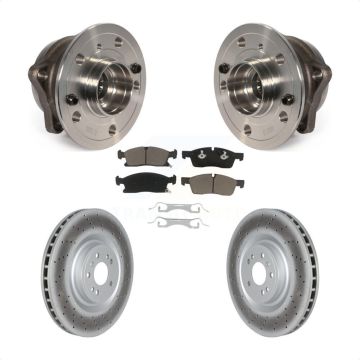 Front Hub Bearing Coated Brake Rotor & Pad Kit For Mercedes-Benz ML350 GL350 GLS450 ML400 KBB-122723