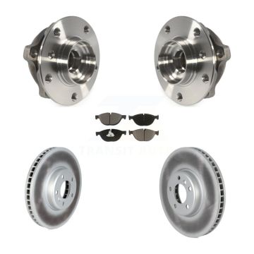 Front Hub Bearing Coated Brake Rotor Pads Kit For BMW 550i xDrive 650i Gran Coupe 535i GT KBB-122729