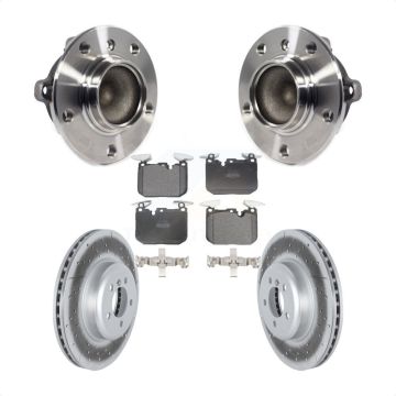 Front Hub Bearing Coat Brake Rotor Pad Kit For BMW 335i 435i M240i 340i 440i ActiveHybrid KBB-122765
