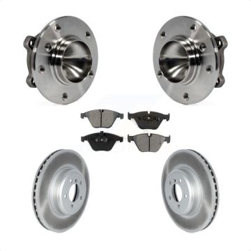 Front Hub Bearing Assembly Coated Brake Rotor Pad Kit For 2012 BMW 335i Convertible/Coupe KBB-122796