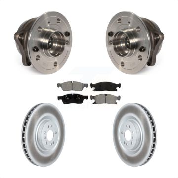 Front Hub Bearing Coated Brake Rotor & Pad Kit For Mercedes-Benz ML350 GL350 GLS450 ML400 KBB-122797