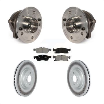 Front Hub Bearing Coated Brake Rotor Pads Kit For Mercedes-Benz ML350 GLE350 GLE400 ML400 KBB-122800