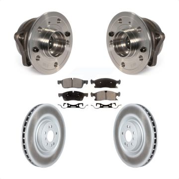 Front Hub Bearing Coated Brake Rotor & Pad Kit For Mercedes-Benz ML350 GL350 GLS450 ML400 KBB-122823
