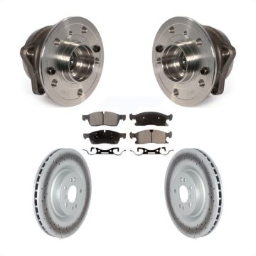 Front Hub Bearing Coated Brake Rotor Pads Kit For Mercedes-Benz ML350 GLE350 GLE400 ML400 KBB-122824