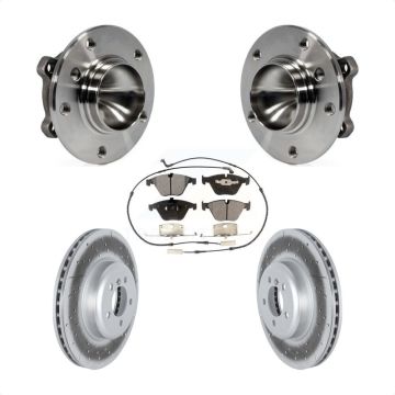 Front Hub Bearing Assembly Coated Brake Rotor Pad Kit For 2012 BMW 335i Convertible/Coupe KBB-122828