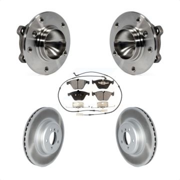 Front Hub Bearing Assembly Coated Brake Rotor Pad Kit For 2012 BMW 335i Convertible/Coupe KBB-122829