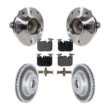 Front Hub Bearing Coat Brake Rotor Pad Kit For BMW 335i 435i M240i 340i 440i ActiveHybrid KBB-122834