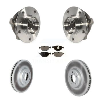 Front Hub Bearing Coated Brake Rotor Pads Kit For BMW 550i xDrive 650i Gran Coupe 535i GT KBB-122839
