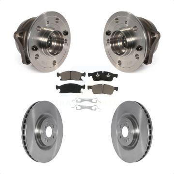 Front Hub Bearing Brake Rotor & Pads Kit For Mercedes-Benz ML350 GL350 GLS450 ML400 GL450 KBB-122854