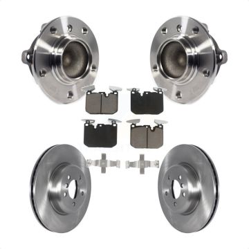 Front Hub Bearing Brake Rotor & Pads Kit For BMW 335i 435i M240i 340i 440i ActiveHybrid 3 KBB-122859