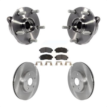 Front Hub Bearing Brake Rotor Pad Kit For Subaru Forester With 294mm Diameter KBB-122864